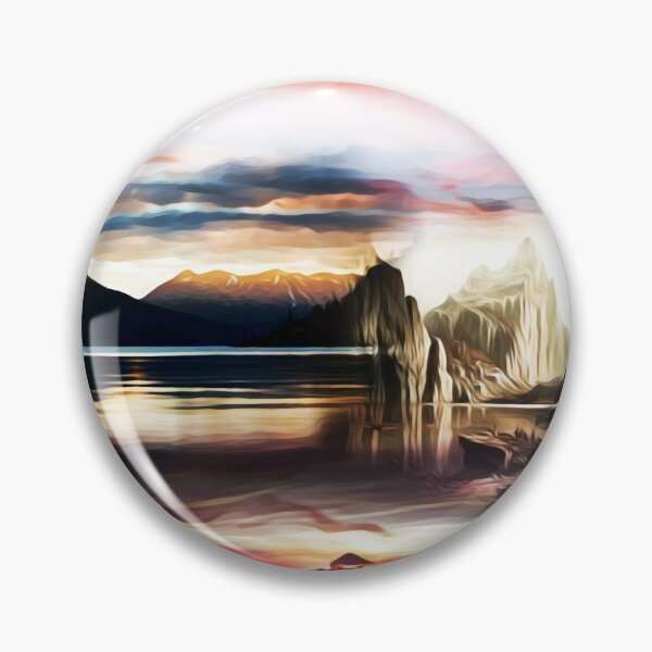 Item preview, Fantasy Lakeside View at Purple Evening designed and sold by MapleBloom.