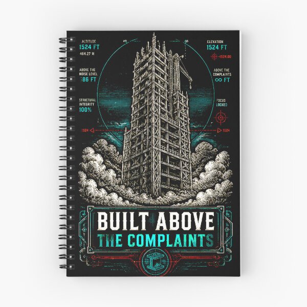 Item preview, Built Above The Complaints Skyscraper Ironworker Poster designed and sold by RoyalOrderGallery.