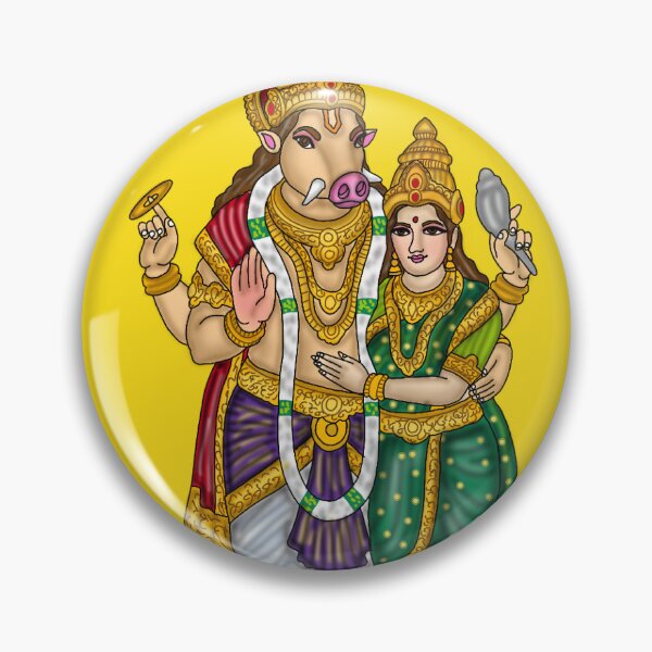 Item preview, Lord Varaha Artwork | Divine Vishnu Avatar Digital Painting Illustration designed and sold by Harshit_Digital_Arts.