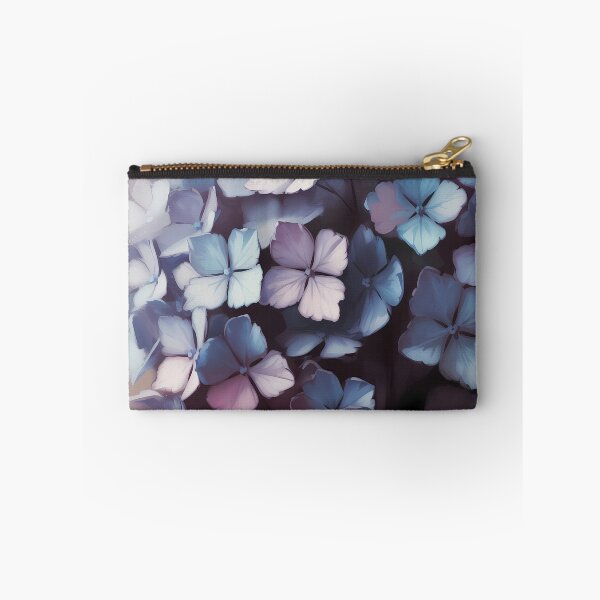 Item preview, Blue Hydrangea Oil Painting — Soft Botanical Wall Art Periwinkle Lavender Floral Print designed and sold by SellingWSarah17.