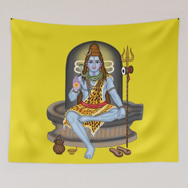 Item preview, Lord Shiva Artwork | Mahadev Divine Hindu God Digital Painting Illustration  Description designed and sold by Harshit_Digital_Arts.