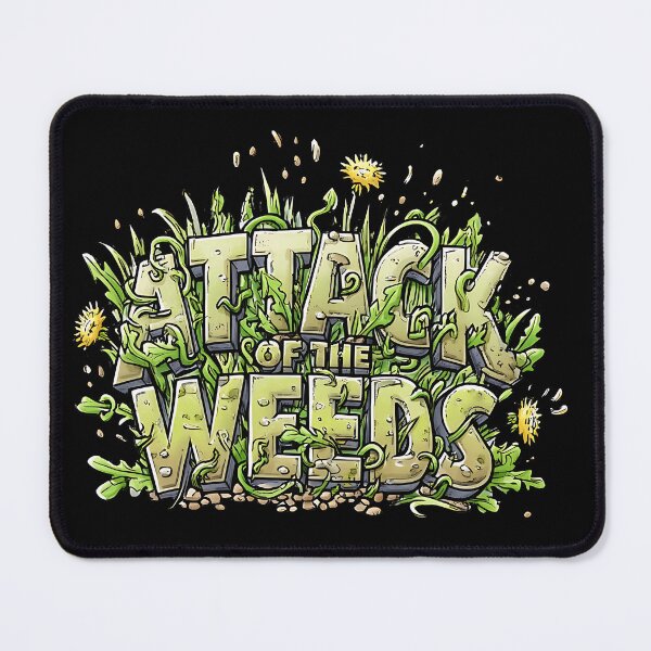 Item preview, Attack of the Weeds Funny Gardening Typography Design designed and sold by Boddicca.
