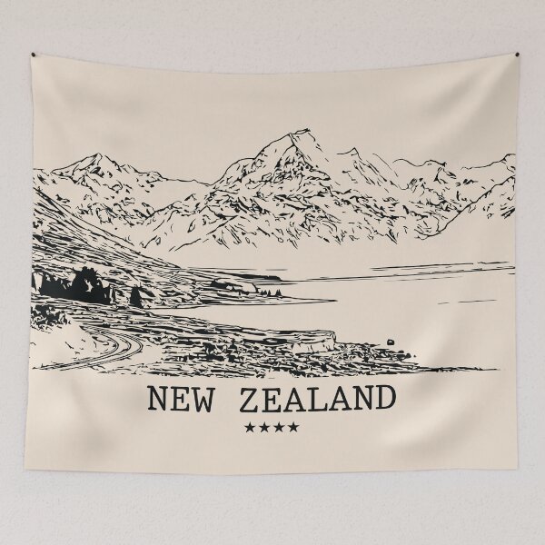 Item preview, New Zealand - Vintage Ink Cityscape designed and sold by Lakeric.