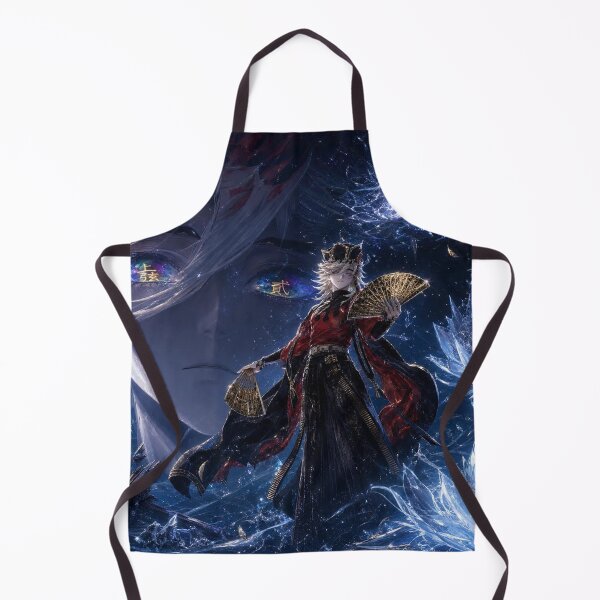 Item preview, Celestial Ice Monarch Anime Fantasy | Cosmic Lotus Warrior Aesthetic Art Print designed and sold by Dyan4.