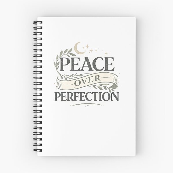 Item preview, PEACE OVER PERFECTION – Minimal Aesthetic Typography Digital Art designed and sold by Strange man.