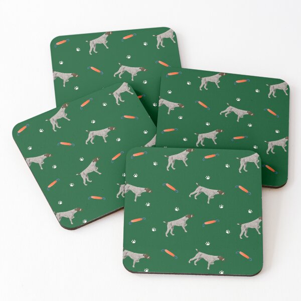 Item preview, German Shorthaired Pointer with Bumper Toy and Paw Print | Dog Lover Design designed and sold by yashiki.