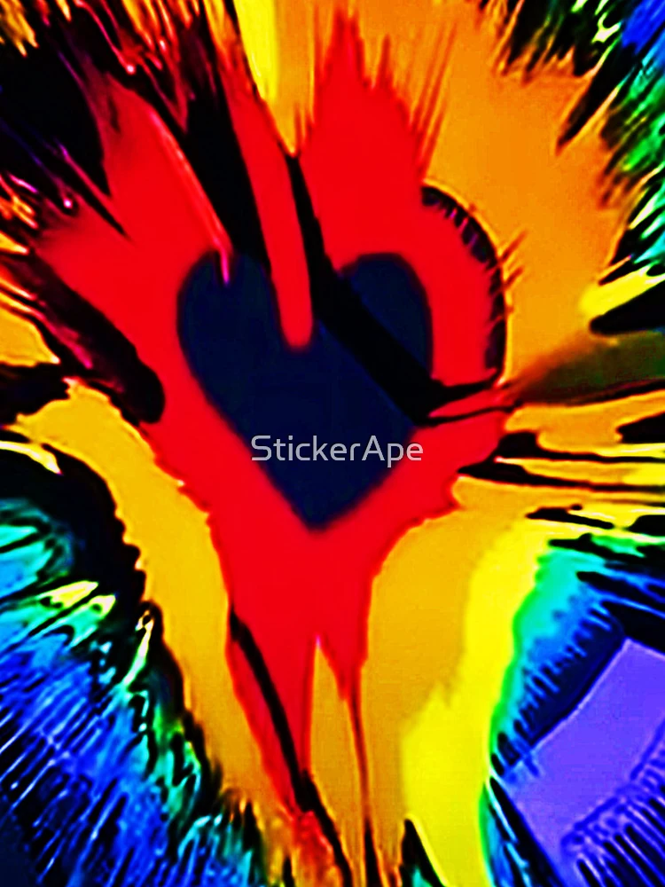 Thumbnail 4 of 4, iPhone Case, Colorful Exploding Heart; designed and sold by StickerApe.