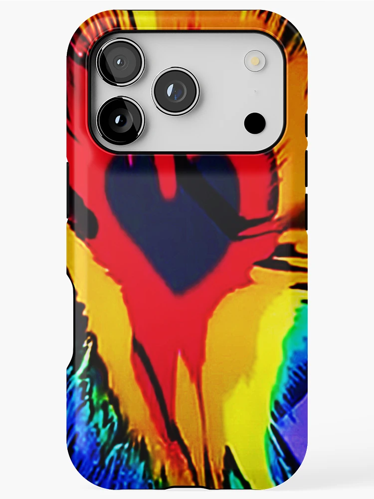 Thumbnail 1 of 4, iPhone Case, Colorful Exploding Heart; designed and sold by StickerApe.