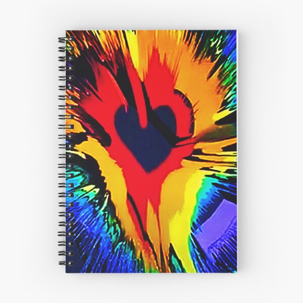 Item preview, Colorful Exploding Heart; designed and sold by StickerApe.