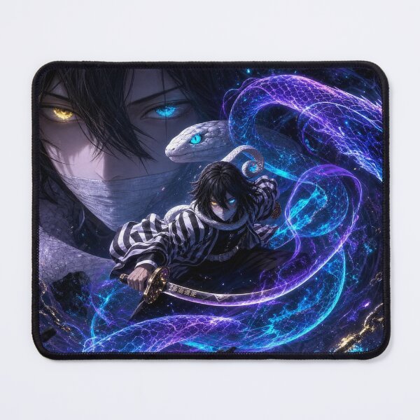 Item preview, Mystic Serpent Swordsman Anime Fantasy | Cosmic Snake Warrior Dark Aesthetic Art Print designed and sold by Dyan4.