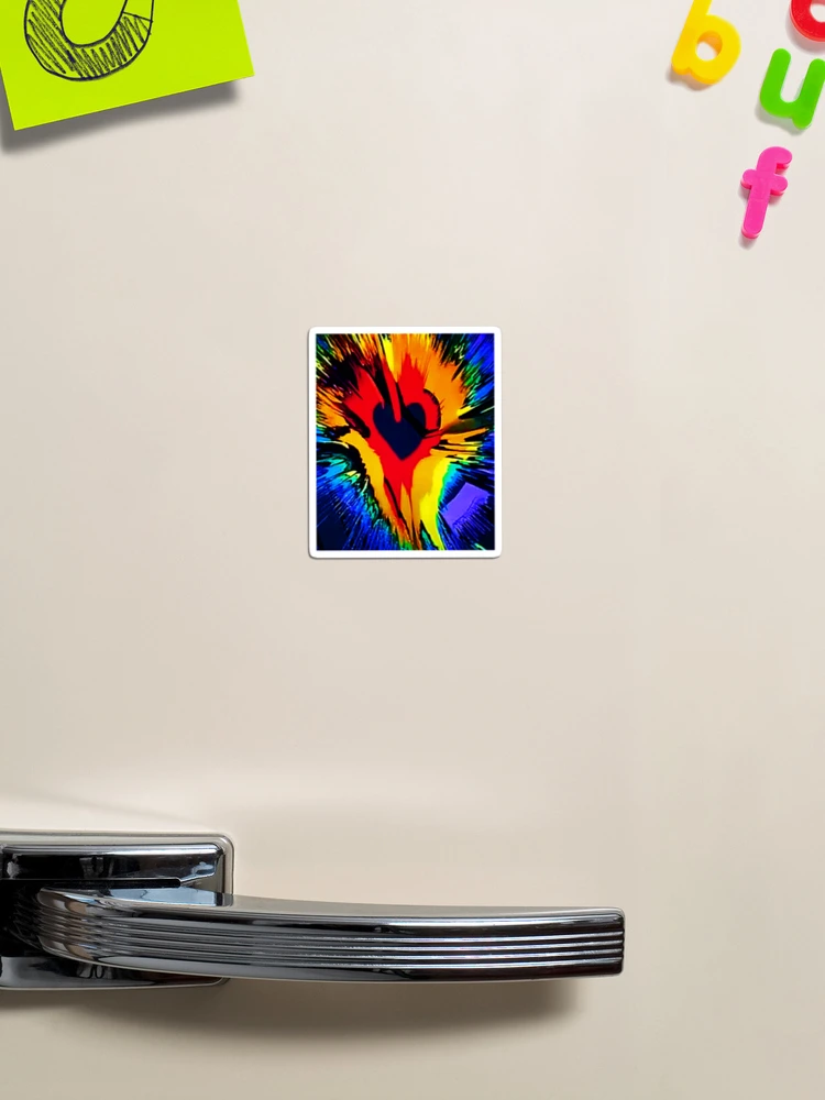 Thumbnail 1 of 3, Magnet, Colorful Exploding Heart; designed and sold by StickerApe.