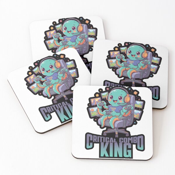 Item preview, Gamer Octopus Illustration "Critical Combo King" video game character.  designed and sold by Art-Horizon.