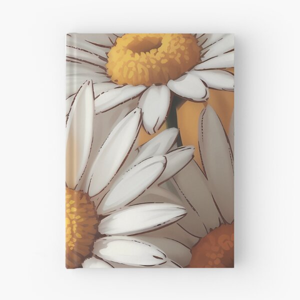 Item preview, White Daisy Oil Painting — Cheerful Botanical Wall Art Yellow Center Wildflower Bouquet Print designed and sold by SellingWSarah17.