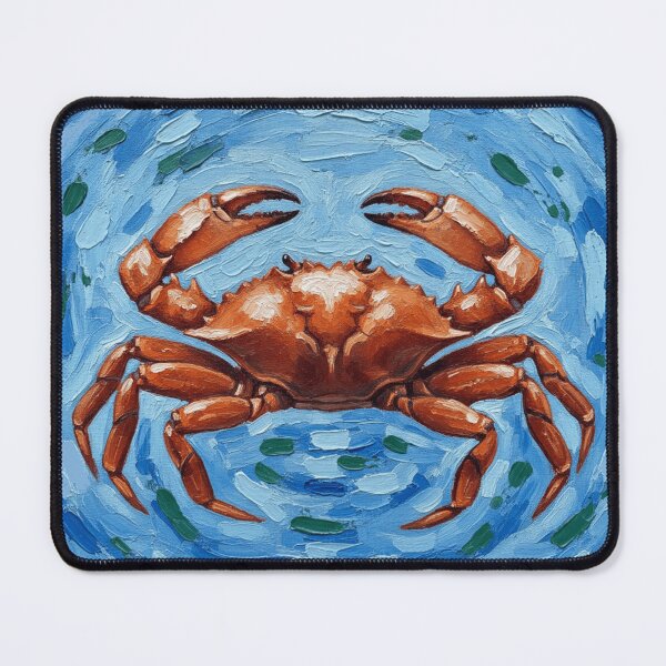 Item preview, Coastal Crab Impasto Ocean Painting designed and sold by sportfantees.