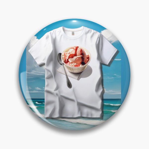 Item preview, T-Shirt in the Sky with Ice Cream designed and sold by Katherine Anne Michelle Minerva.
