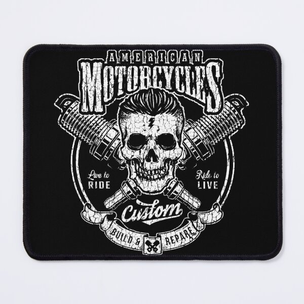 Item preview, Vintage American Custom Motorcycles Skull Graphic designed and sold by The secret storage room.