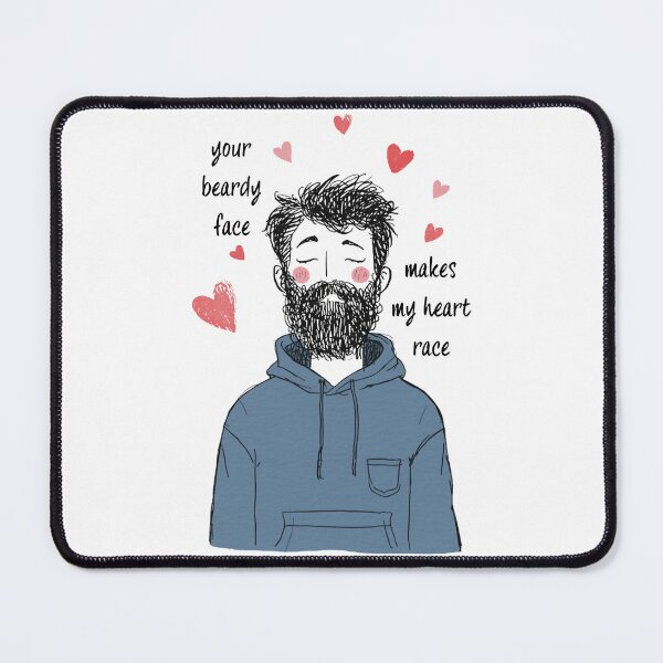 Item preview, Cute beard anniversary t-shirt for boyfriend designed and sold by FoxFrame Studio.