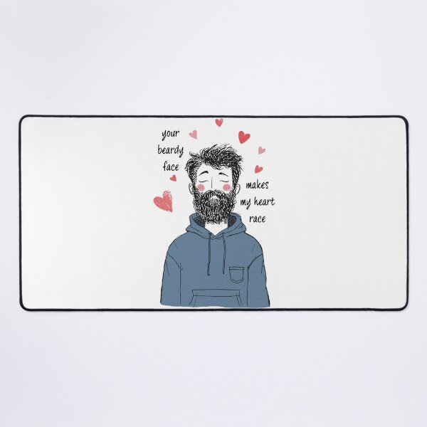 Item preview, Cute beard anniversary t-shirt for boyfriend designed and sold by FoxFrame Studio.