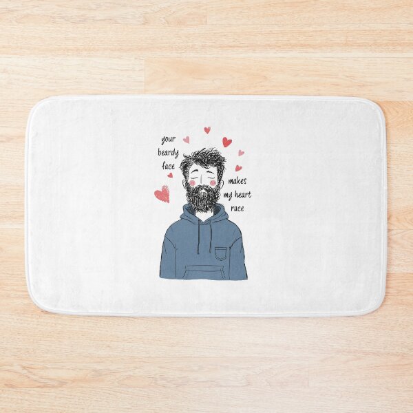 Item preview, Cute beard anniversary t-shirt for boyfriend designed and sold by FoxFrame Studio.