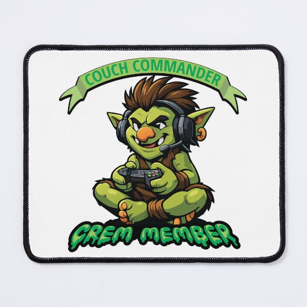 Item preview, Gamer Gremlin Illustration "Couch Commander, Crew Member"  designed and sold by Art-Horizon.