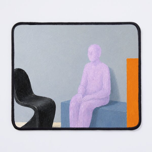 Item preview, "Waiting Area" – Minimalist Abstract Figure Art designed and sold by Moodzu.