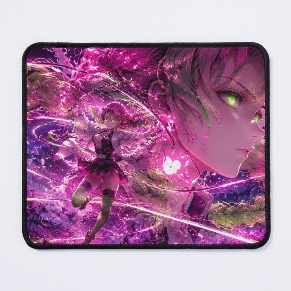 Item preview, Pink Blossom Serpent Warrior Anime Fantasy | Floral Katana Aesthetic Art Print designed and sold by Dyan4.