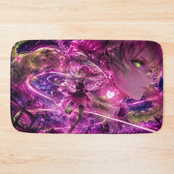Item preview, Pink Blossom Serpent Warrior Anime Fantasy | Floral Katana Aesthetic Art Print designed and sold by Dyan4.