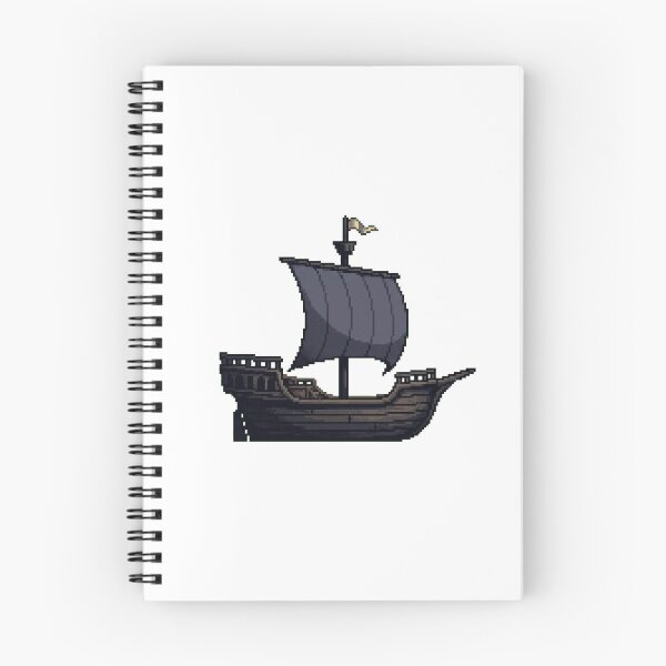 Item preview, Medieval Sailing Ship Pixel Art designed and sold by Mawter.