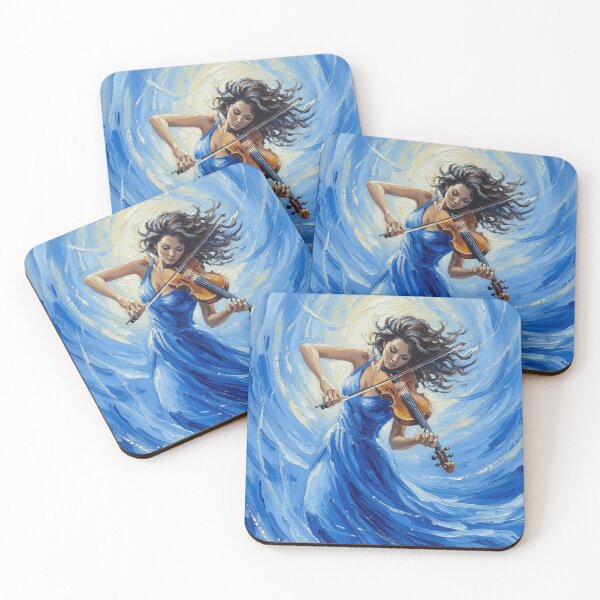 Item preview, Violin Player Starry Night Van Gogh designed and sold by sportfantees.