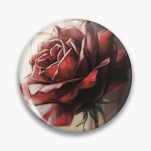 Item preview, Single Red Rose Oil Painting — Romantic Window Light Floral Wall Art Botanical Stem Print designed and sold by SellingWSarah17.