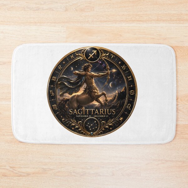 Item preview, Sagittarius Golden Zodiac Centaur Archer designed and sold by Zodiac Celestial Art.