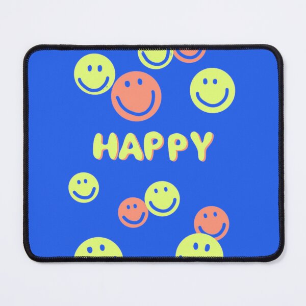 Item preview, Aesthetic Pastel Happy Typography with Cute Retro Smiley Faces designed and sold by NinaeDitmotion.