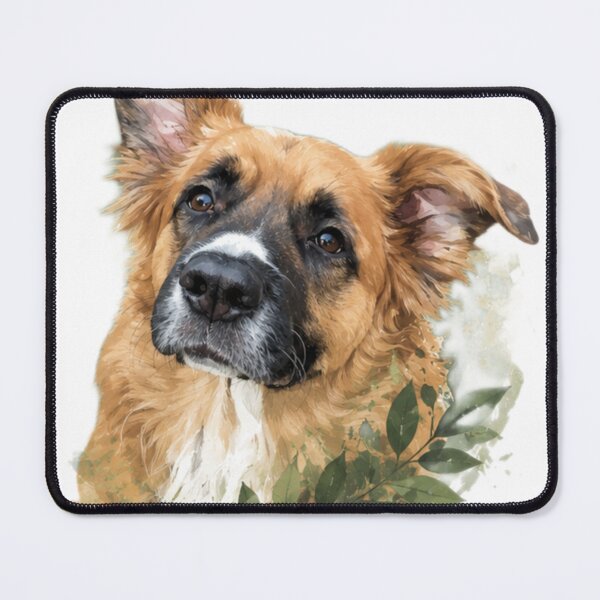 Item preview, Nala Dog Watercolor Portrait | Nature Inspired Pet Art designed and sold by LeonixPrint.