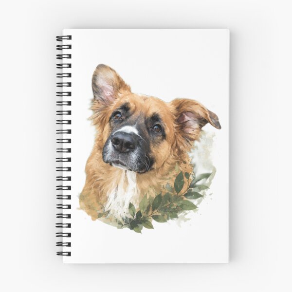 Item preview, Nala Dog Watercolor Portrait | Nature Inspired Pet Art designed and sold by LeonixPrint.