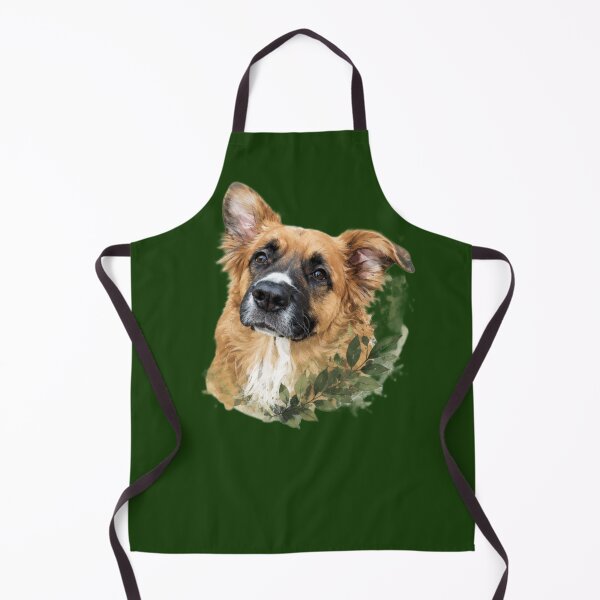 Item preview, Nala Dog Watercolor Portrait | Nature Inspired Pet Art designed and sold by LeonixPrint.
