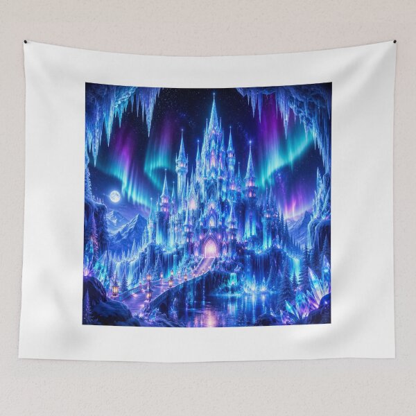 Item preview, Aurora Crystal Ice Castle | Enchanted Winter Fantasy Kingdom designed and sold by Moonlight Studio.