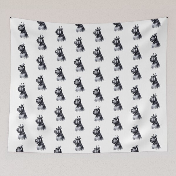 Item preview, Miniature Schnauzer Portrait | Elegant Schnauzer Illustration designed and sold by pixiedustpaint.