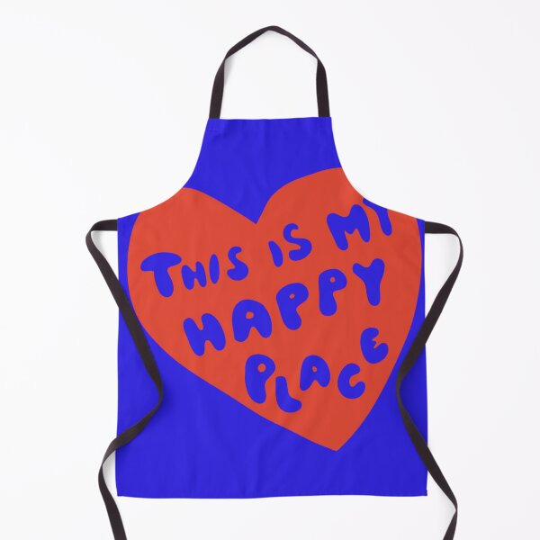 Item preview, This Is My Happy Place Hand Drawn Red Heart Quote Art designed and sold by NinaeDitmotion.