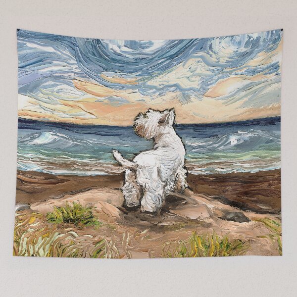 Item preview, Beach Days - Westie designed and sold by AjaTrier.