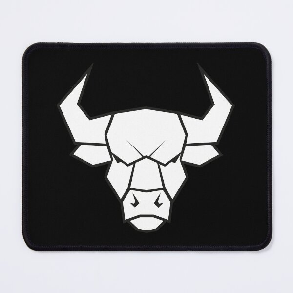 Item preview, Black and White Bull Head – Minimalist Western Bull Skull Style Design designed and sold by MerlinWear.