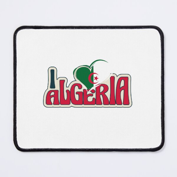 Item preview, I Love Algeria – Patriotic Algeria Flag Heart & Typography Design designed and sold by Sarah'sCreativeLab.