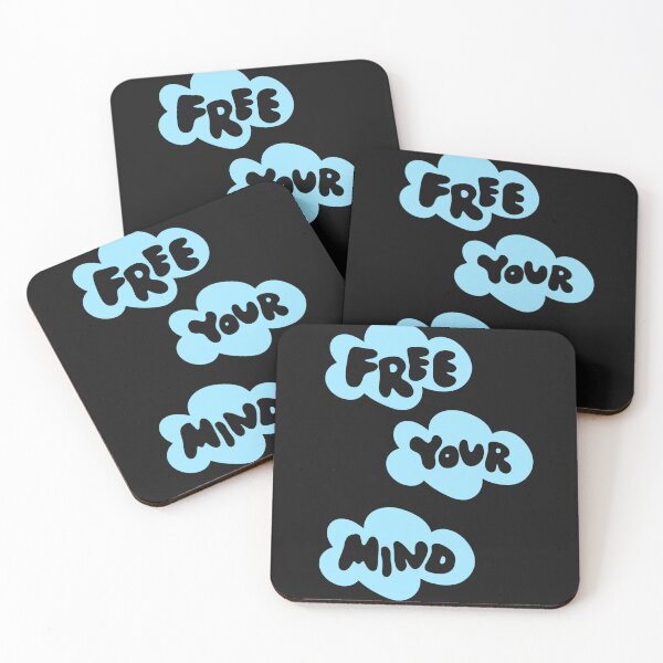 Item preview, Free Your Mind Aesthetic Blue Cloud Typography Illustration designed and sold by NinaeDitmotion.