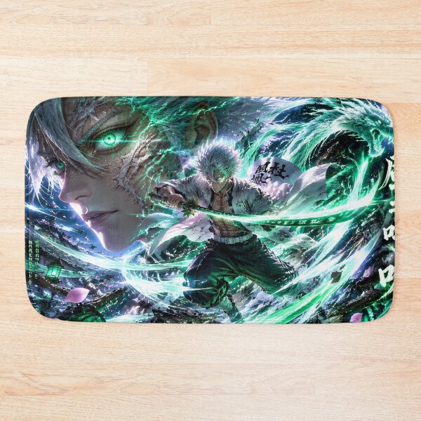 Item preview, Emerald Wind Dragon Swordsman | Epic Anime Samurai Fantasy Wall Art designed and sold by Dyan4.