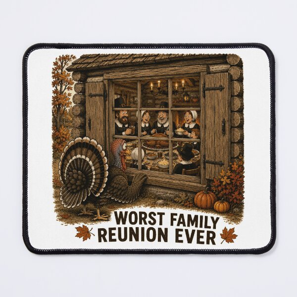 Item preview, Funny Thanksgiving Turkey Shirt - Worst Family Reunion Ever designed and sold by WHConwayDesigns.