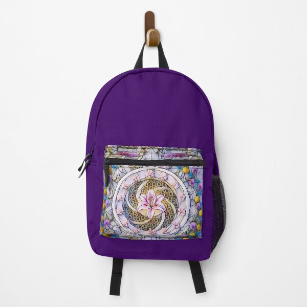 Item preview, FLOWERS ON THE CASTLE WALL (Stained Glass Effect) designed and sold by RiverDeeDesigns.