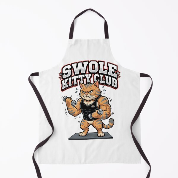 Item preview, Swole Kitty Club Gym Cat designed and sold by AliveStyle.