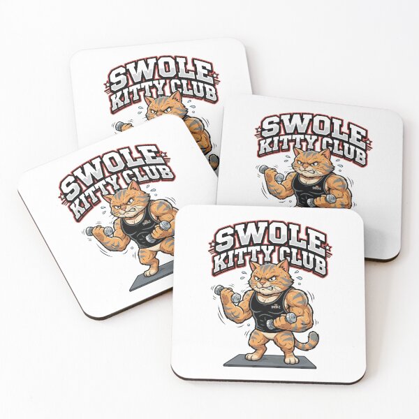 Item preview, Swole Kitty Club Gym Cat designed and sold by AliveStyle.