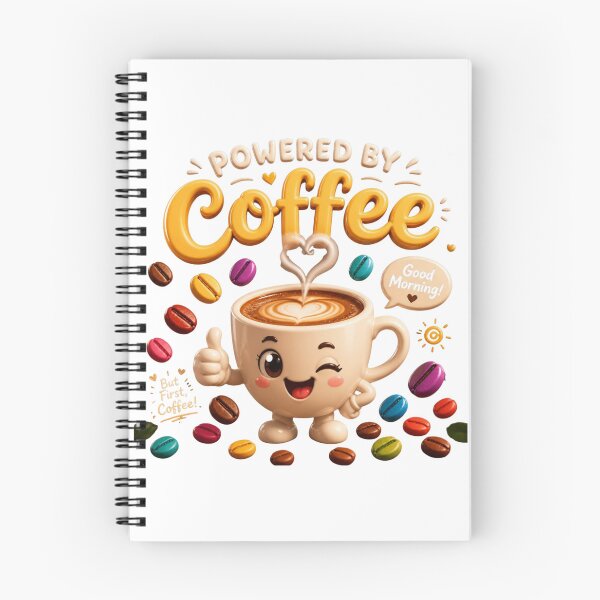 Item preview, Powered by coffee designed and sold by Tunarite.