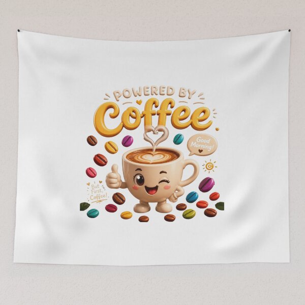 Item preview, Powered by coffee designed and sold by Tunarite.