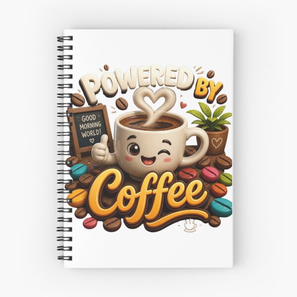 Item preview, Powered by coffee designed and sold by Tunarite.